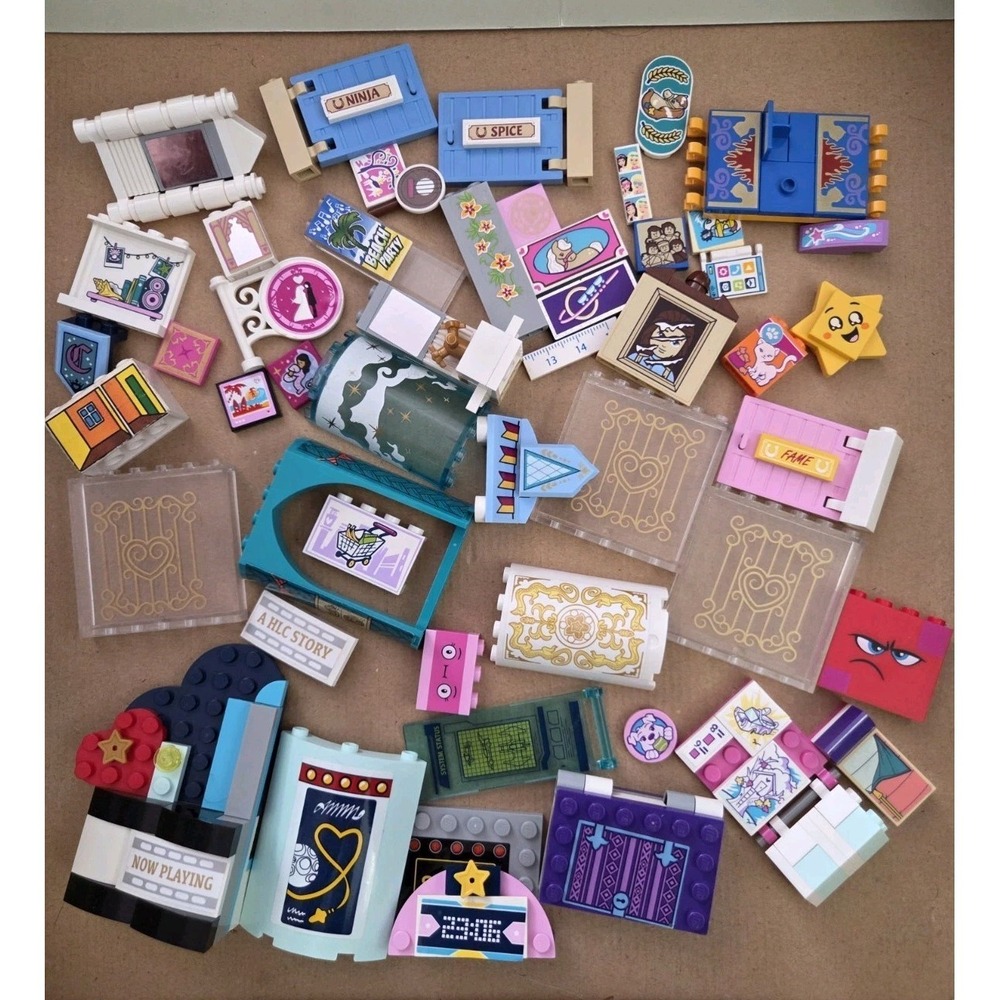 Lego Friends Decorative Printed Sticker Parts Specialty Pieces Lot